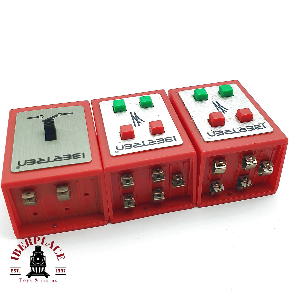 ♻️ 2da mano - IBERTREN 3x pupitres de mando para desvíos N escala 1:160 AN10