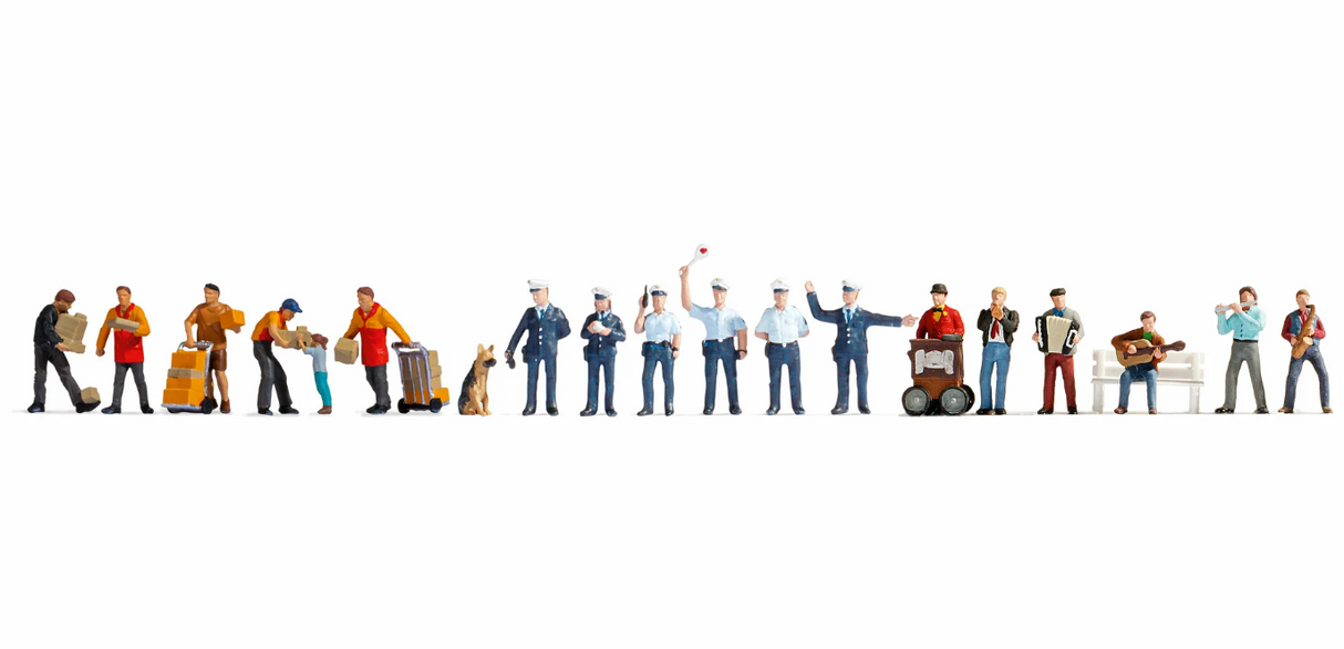 1:87 Noch 16125 in der Stadt Conjunto XL "En la ciudad" Diorama Figuras H0 escala