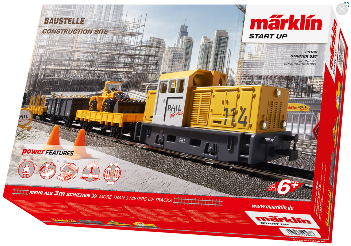 Märklin 29188 Start up Caja de iniciación "Obras" H0 escala 1:87 ho 00
