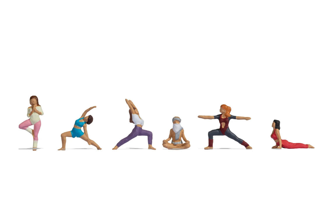 1:87 Noch 15888 Beim Yoga Practicando Yoga Diorama Figuras H0 escala