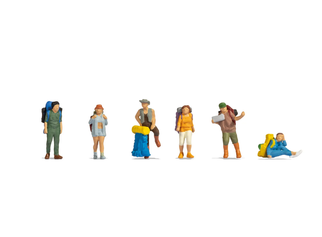 1:160 Noch 36247 Packer und Tramper Mochileros y autoestopistas Diorama Figuras escala N