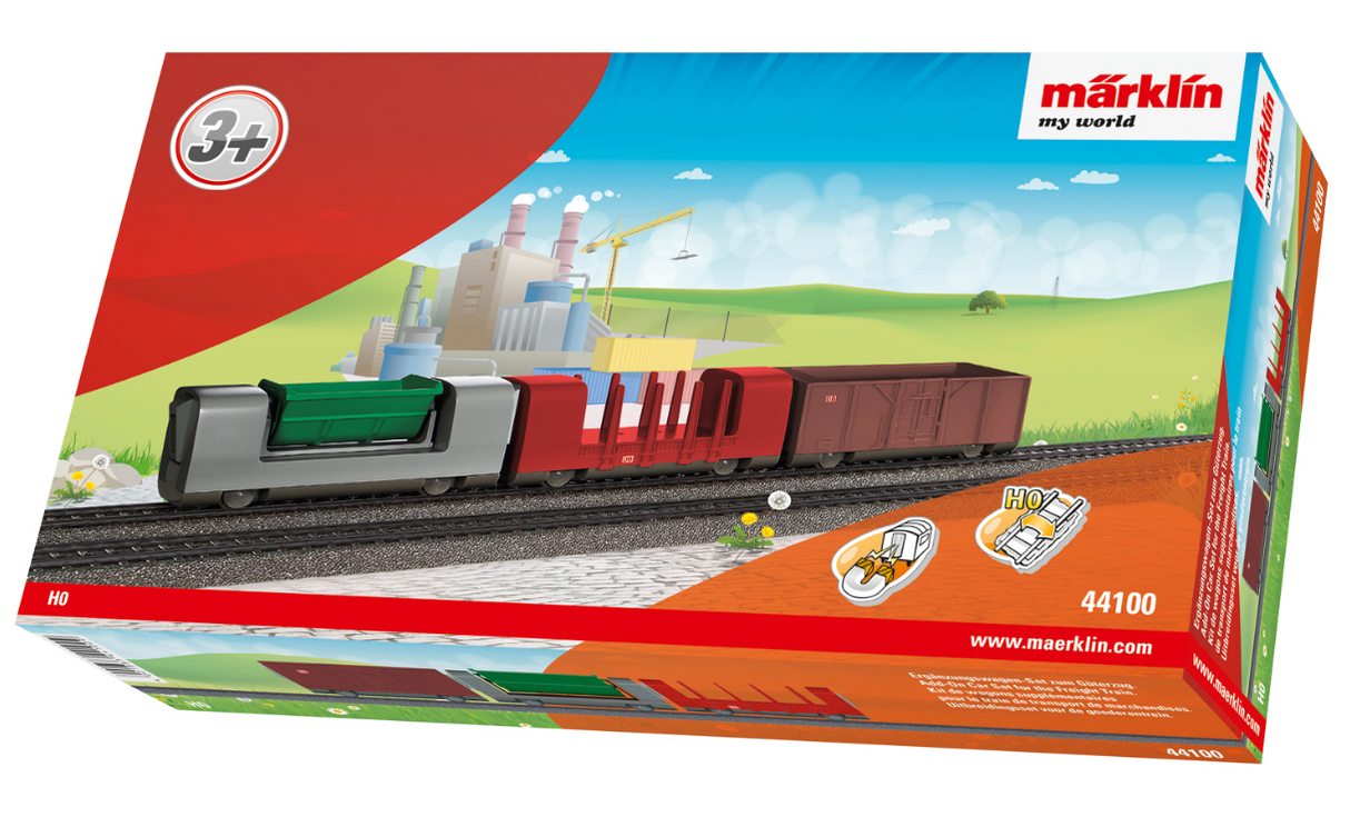1/87 Märklin my world 44100 Set de vagón complementario para el tren de mercancías escala ho 00