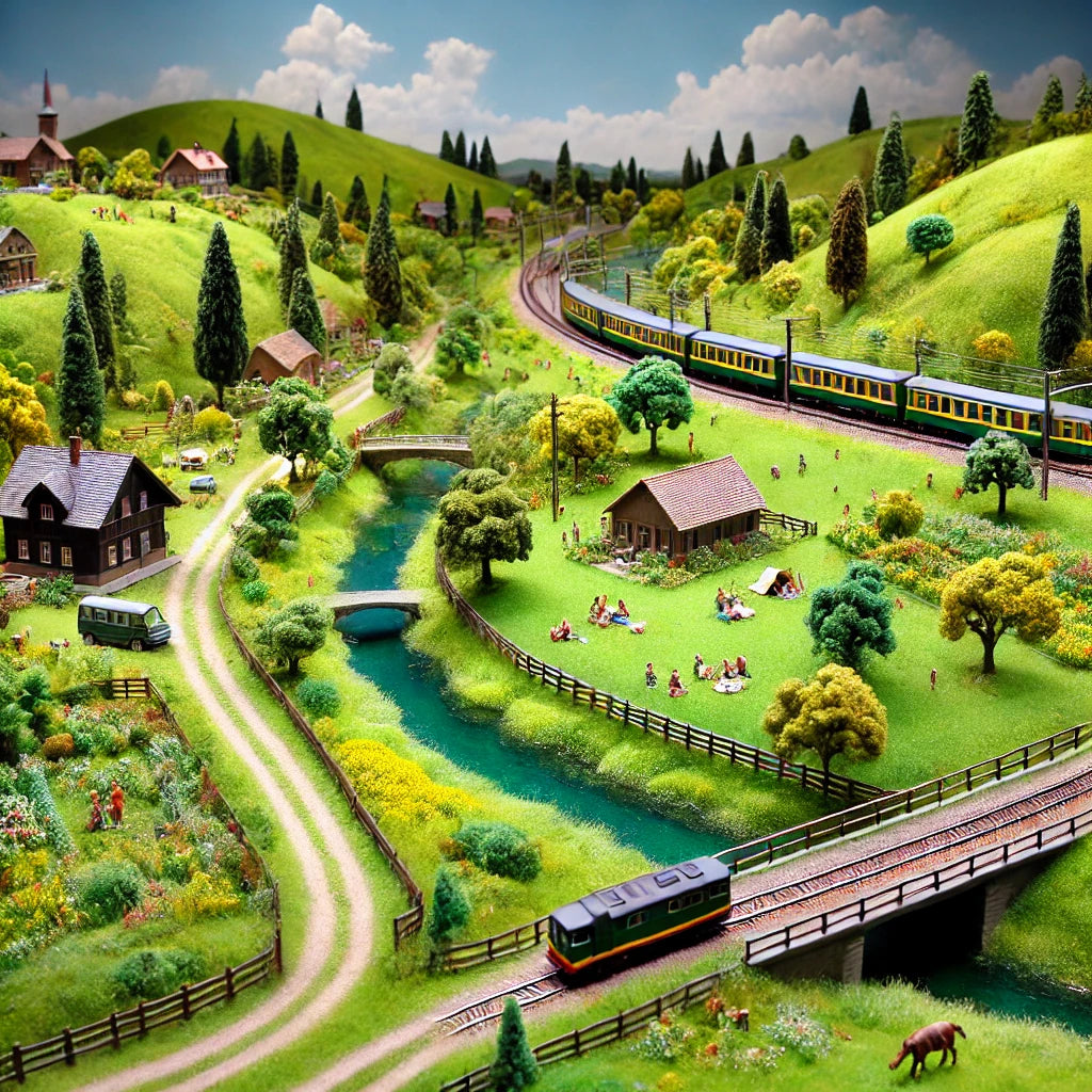 Iberplace Alfombra de Césped Artificial 41×100 cm (7 Colores) – Ideal para Maquetas, Dioramas y Belenes