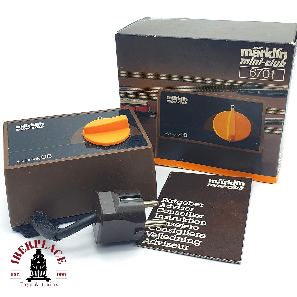 ♻️ 2 mano - Märklin 6101 Transformador Electronic 08 220V 8VA Z escala 1:220 EZ07