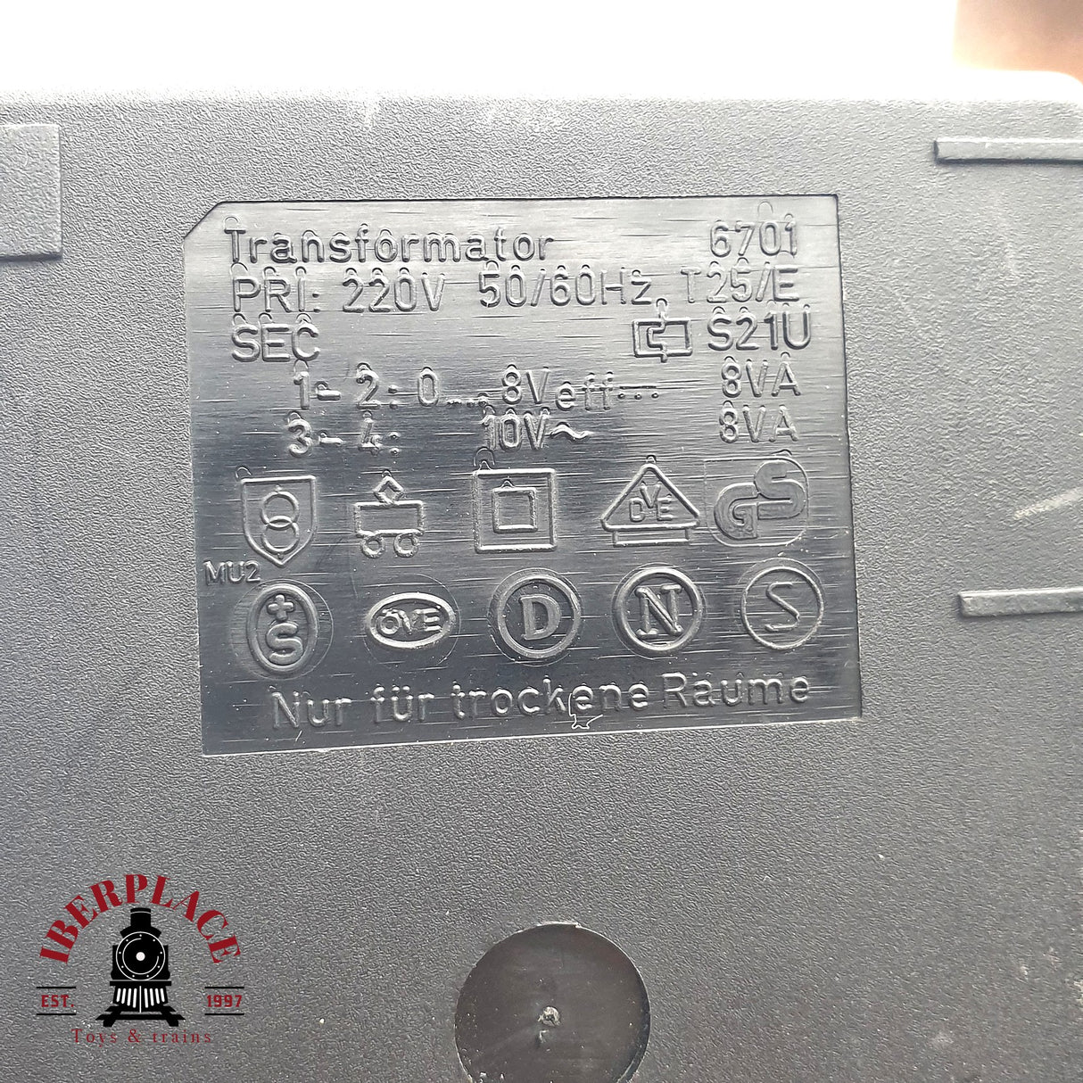 ♻️ 2 mano - Märklin 6101 Transformador Electronic 08 220V 8VA Z escala 1:220 EZ07