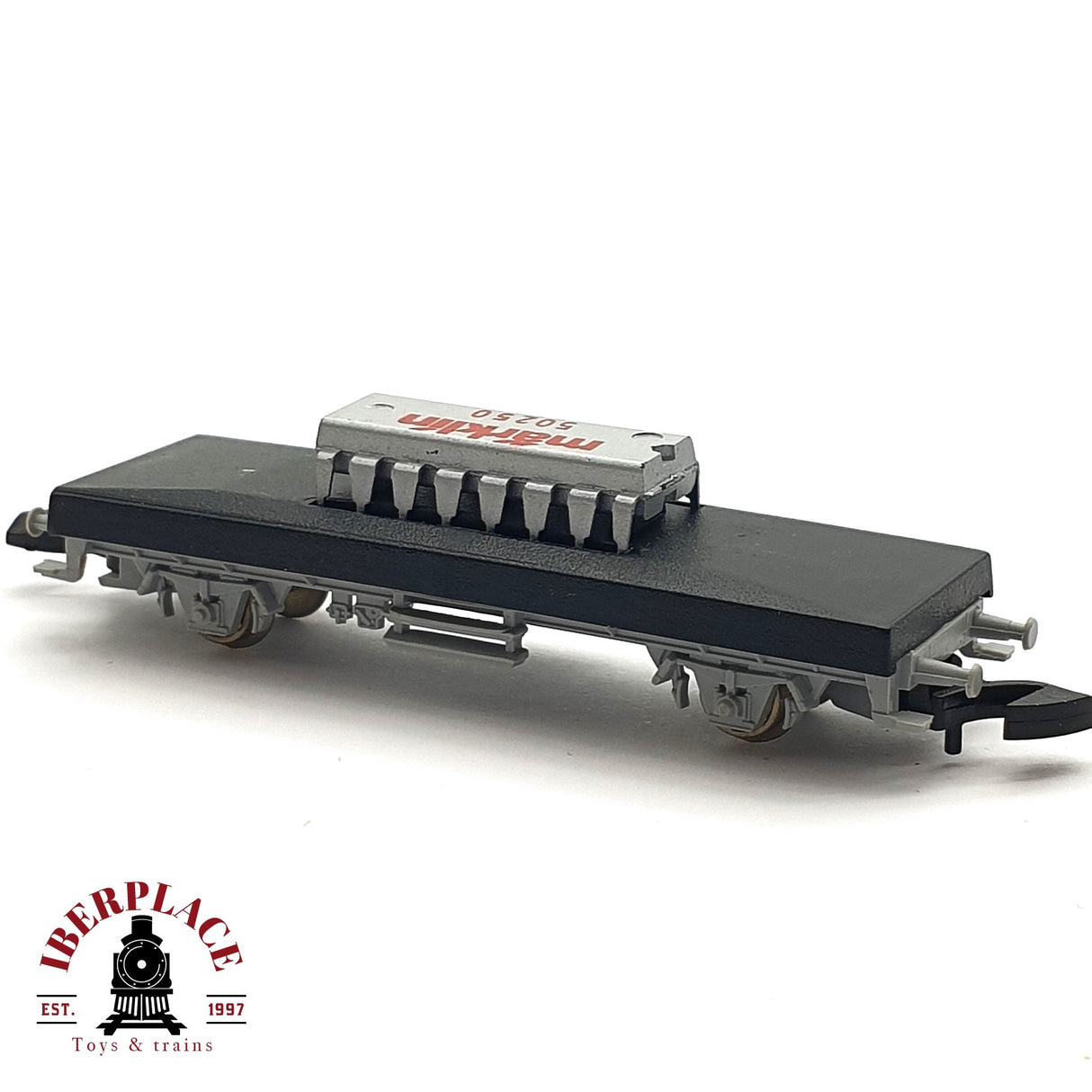 ♻️ 2 mano - Märklin vagón plataforma lo digital gana terreno Z escala 1:220 EZ07