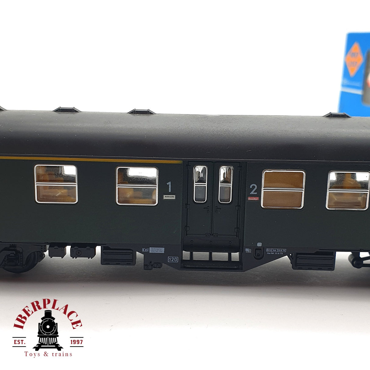 ♻️ 2 mano - AC Roco 4255 vagón pasajero DB clase 1-2 H0 escala 1:87 EZ07