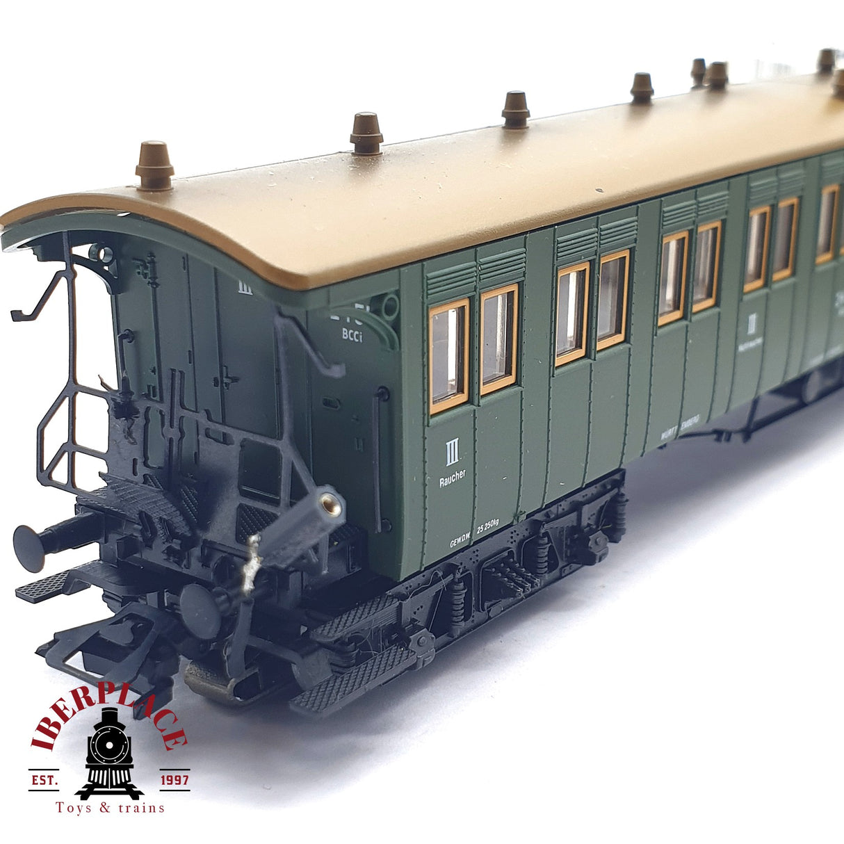 ♻️ 2 mano - Märklin 4210 vagón pasajero 2455 BCCI clase 2-3 H0 escala 1:87 EZ07