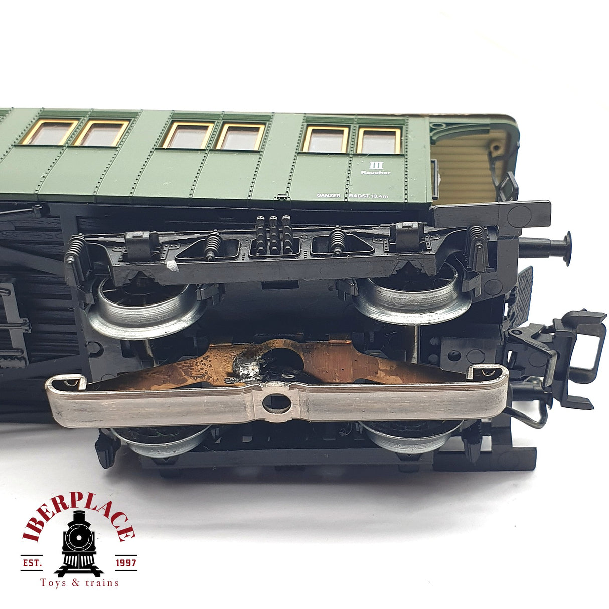 ♻️ 2 mano - Märklin 4210 vagón pasajero 2455 BCCI clase 2-3 H0 escala 1:87 EZ07