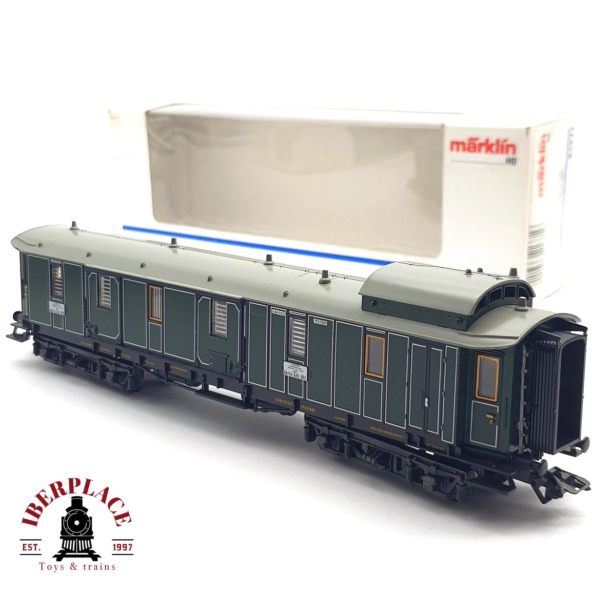 ♻️ 2 mano - Märklin 41371 vagón equipajes Berlin K.Bay.Sts.B H0 escala 1:87 EZ07