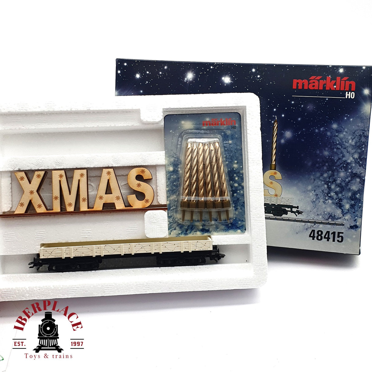♻️ 2 mano - Märklin 48415 vagón navidad 2015 H0 escala 1:87 EZ07