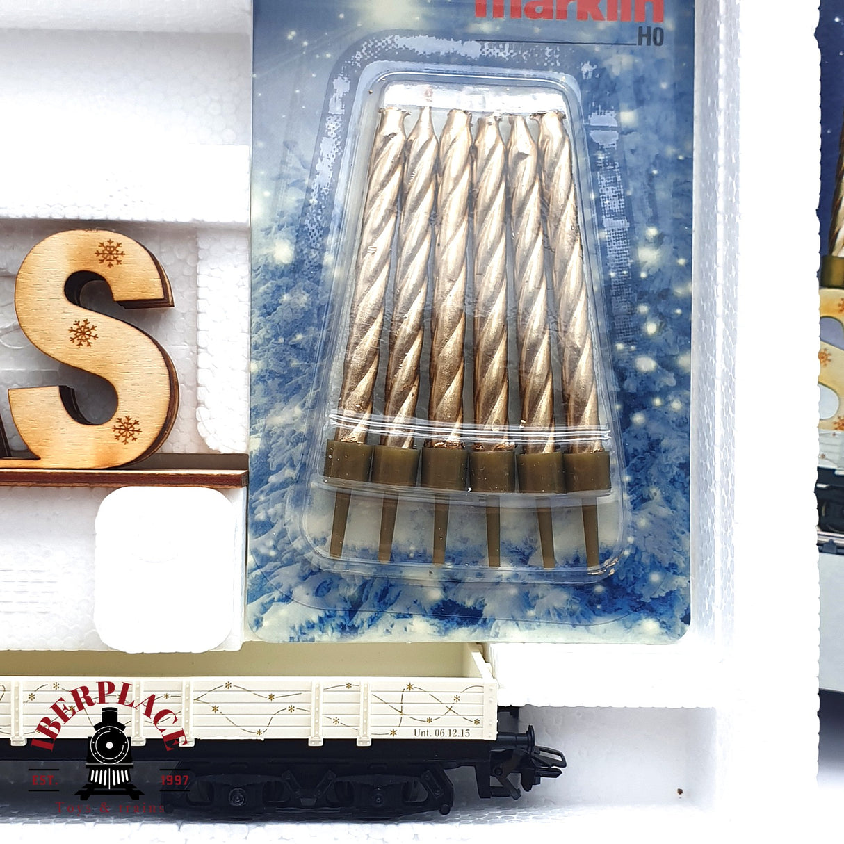 ♻️ 2 mano - Märklin 48415 vagón navidad 2015 H0 escala 1:87 EZ07