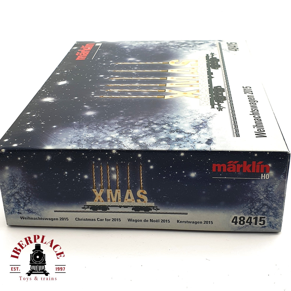 ♻️ 2 mano - Märklin 48415 vagón navidad 2015 H0 escala 1:87 EZ07