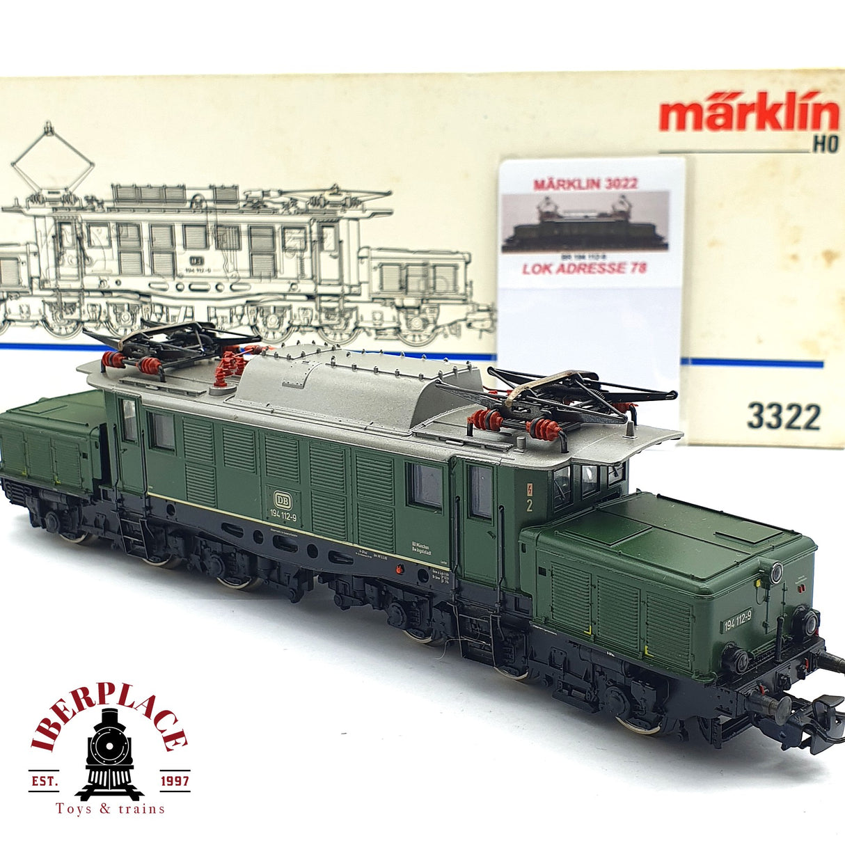 ♻️ 2da mano - Märklin 3322 Digital Locomotora BR 194 DB H0 escala 1:87 EH010