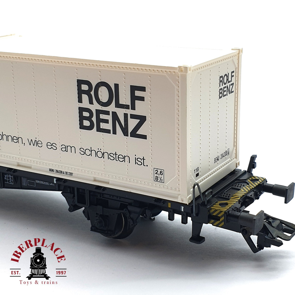 ♻️ 2da mano - Märklin 4850 vagón contenedor Rolf Benz DB H0 escala 1:87 EH010
