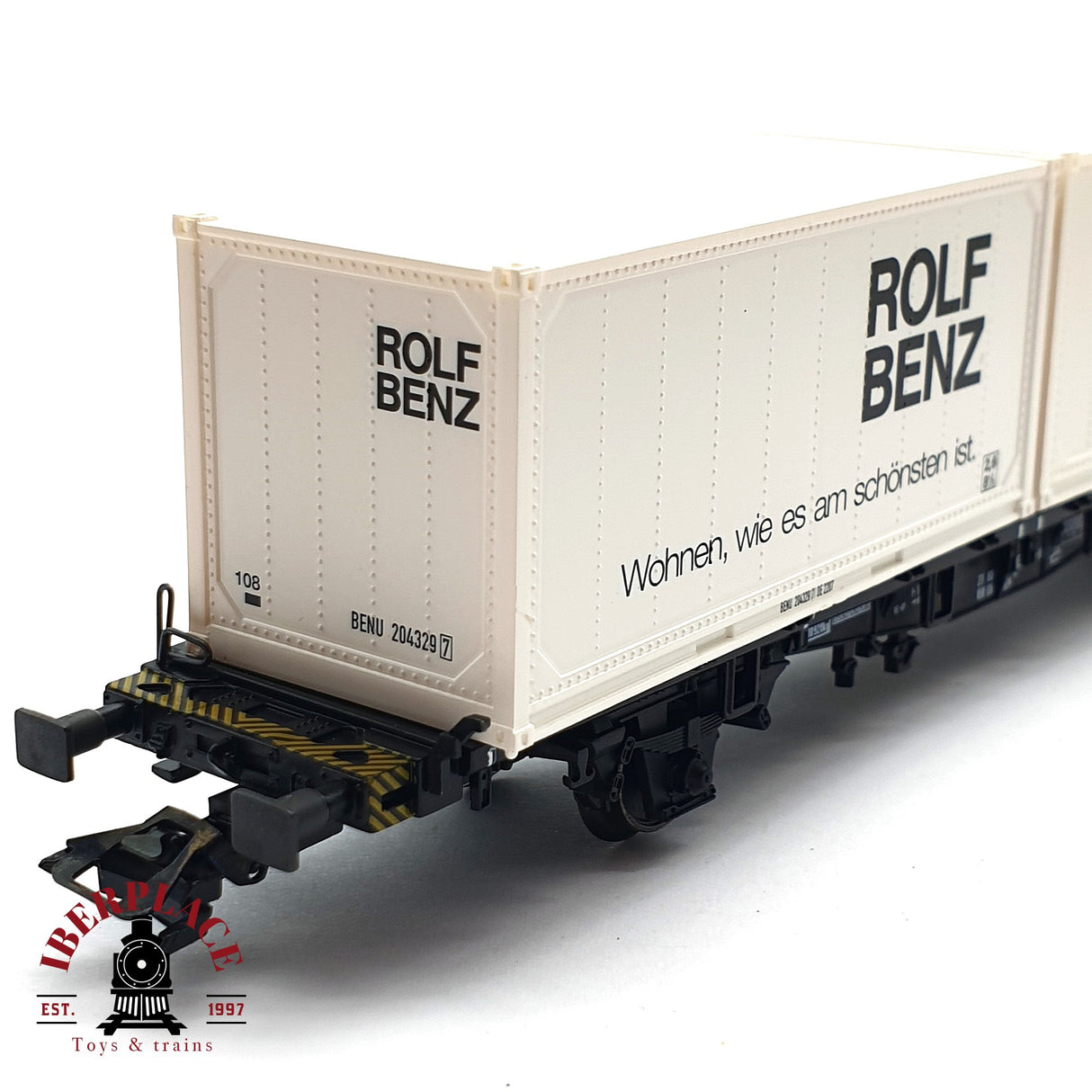 ♻️ 2da mano - Märklin 4850 vagón contenedor Rolf Benz DB H0 escala 1:87 EH010