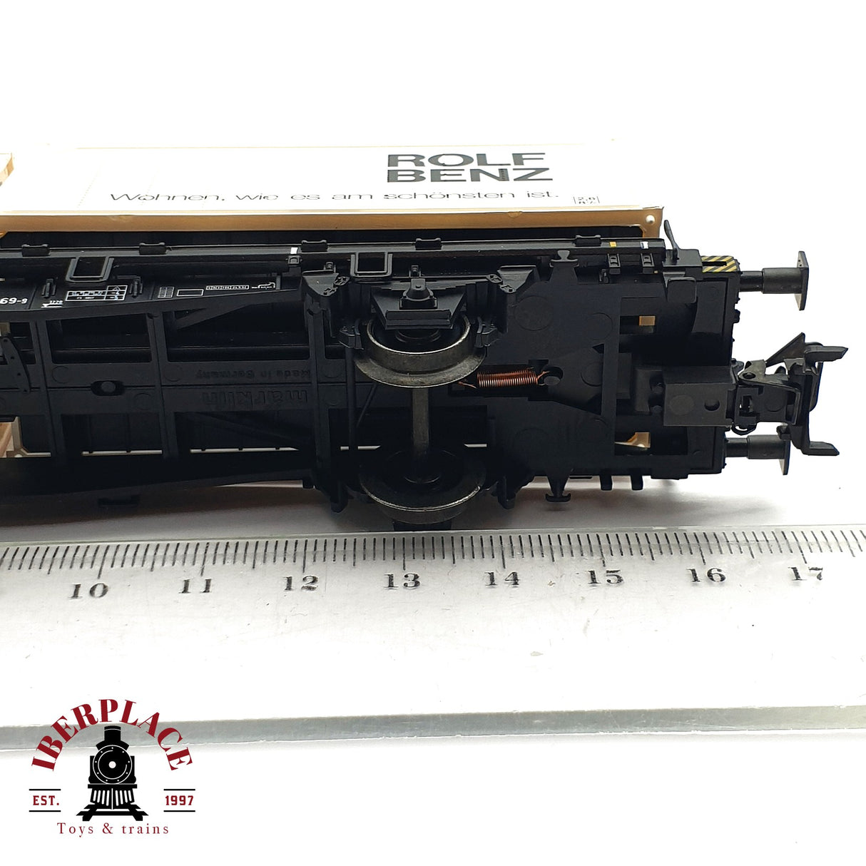 ♻️ 2da mano - Märklin 4850 vagón contenedor Rolf Benz DB H0 escala 1:87 EH010