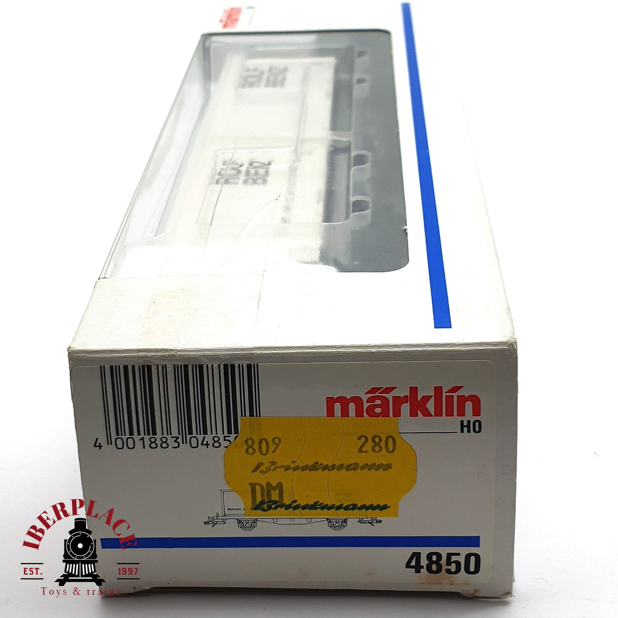 ♻️ 2da mano - Märklin 4850 vagón contenedor Rolf Benz DB H0 escala 1:87 EH010