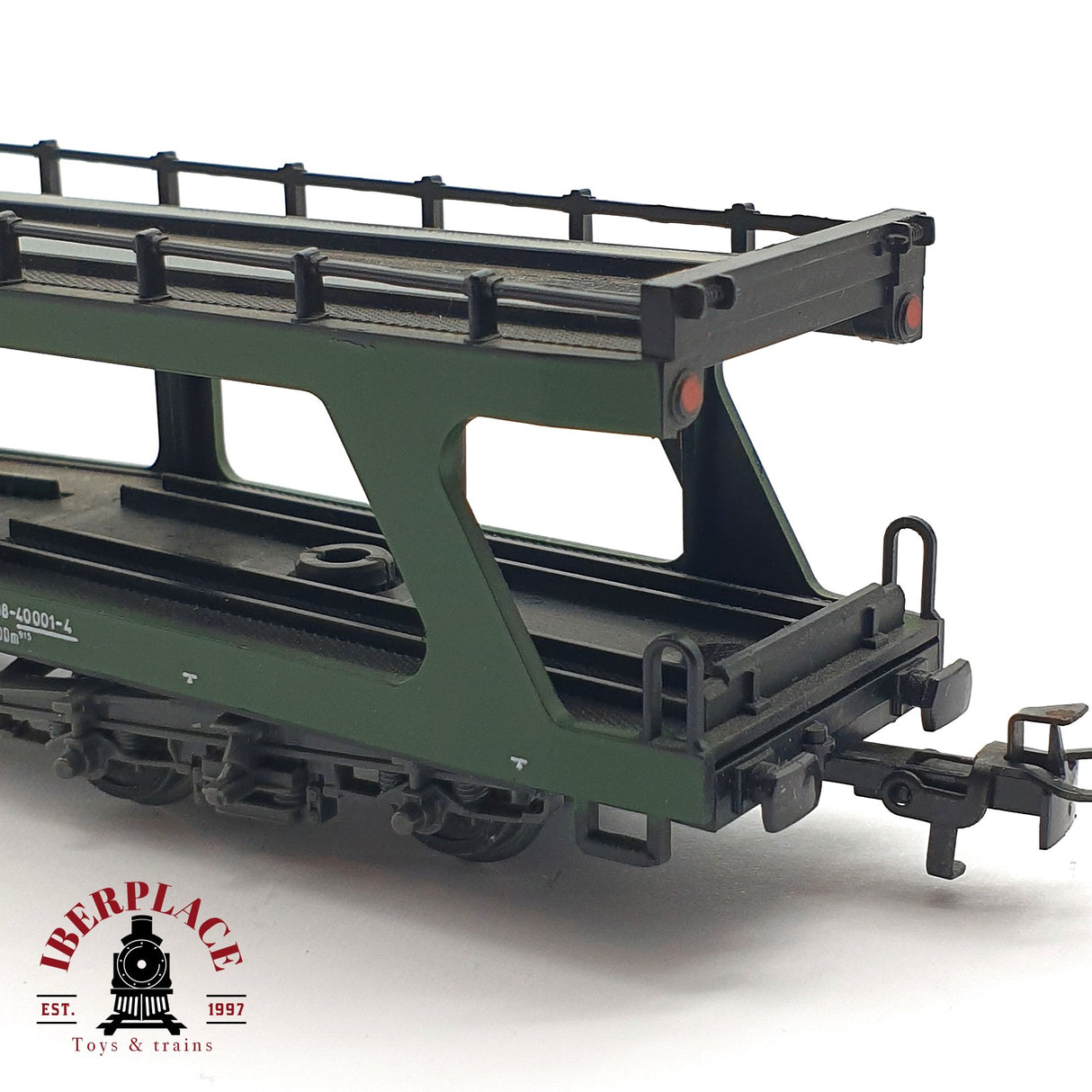♻️ 2da mano - Märklin 4074 vagón porta coches de dos plantas DB H0 escala 1:87 EH010