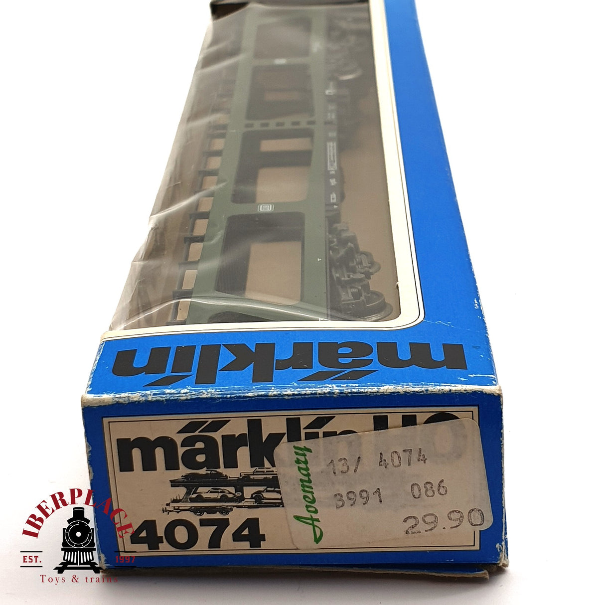 ♻️ 2da mano - Märklin 4074 vagón porta coches de dos plantas DB H0 escala 1:87 EH010