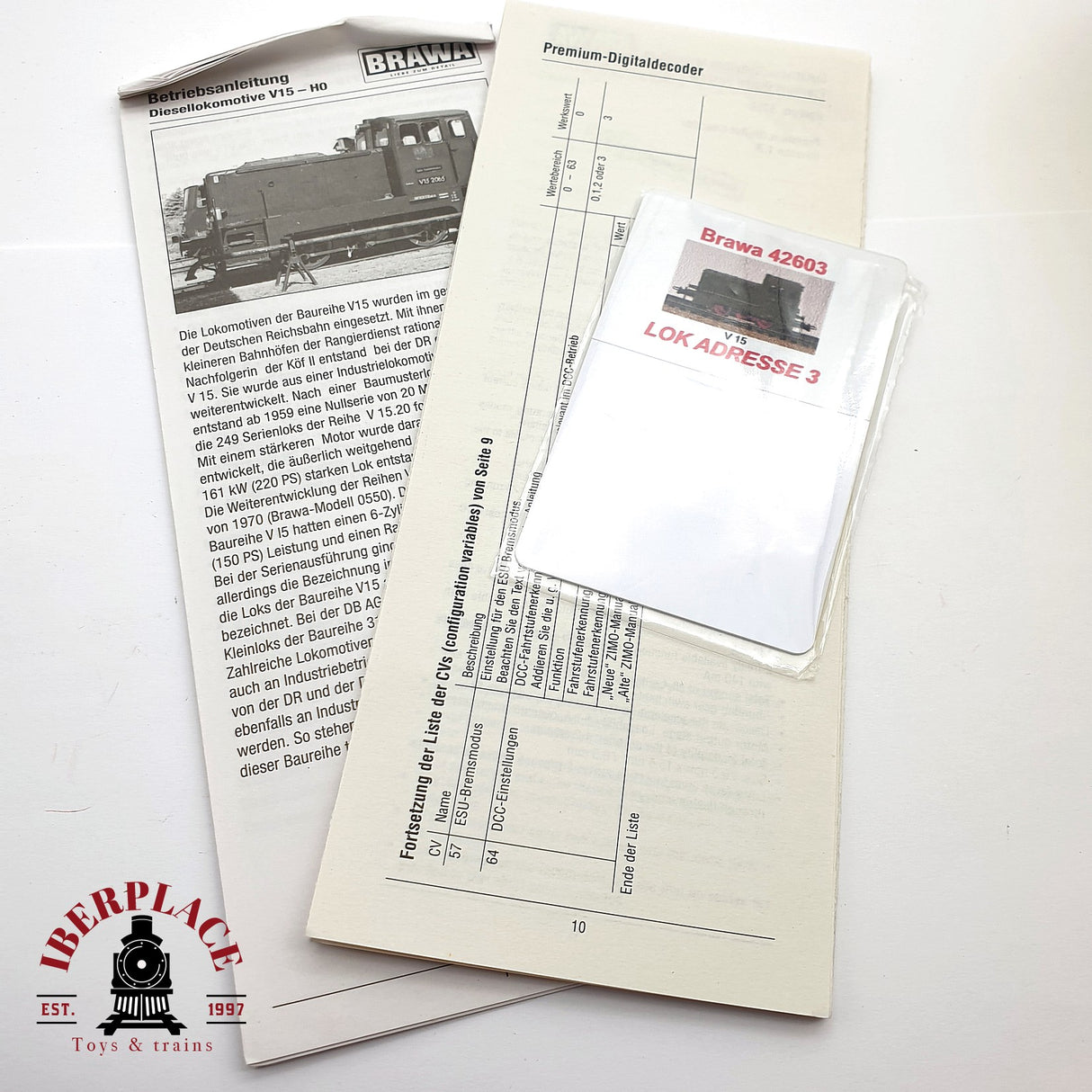 ♻️ 2da mano - AC BRAWA 42603 Digital Locomotora Bundeswehr 53 Ep V H0 escala 1:87 EH010