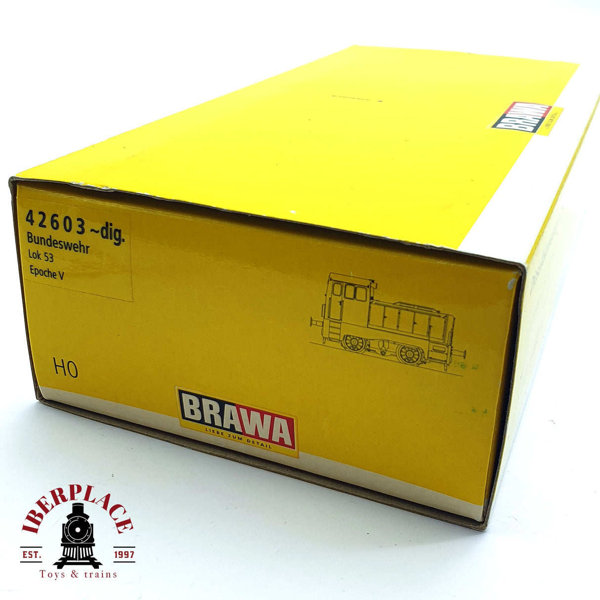 ♻️ 2da mano - AC BRAWA 42603 Digital Locomotora Bundeswehr 53 Ep V H0 escala 1:87 EH010