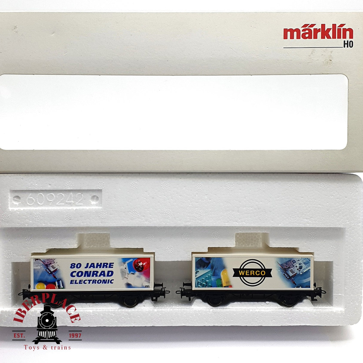 ♻️ 2da mano - DC Märklin 94186 Set contenedores conrad H0 escala 1:87 EH010