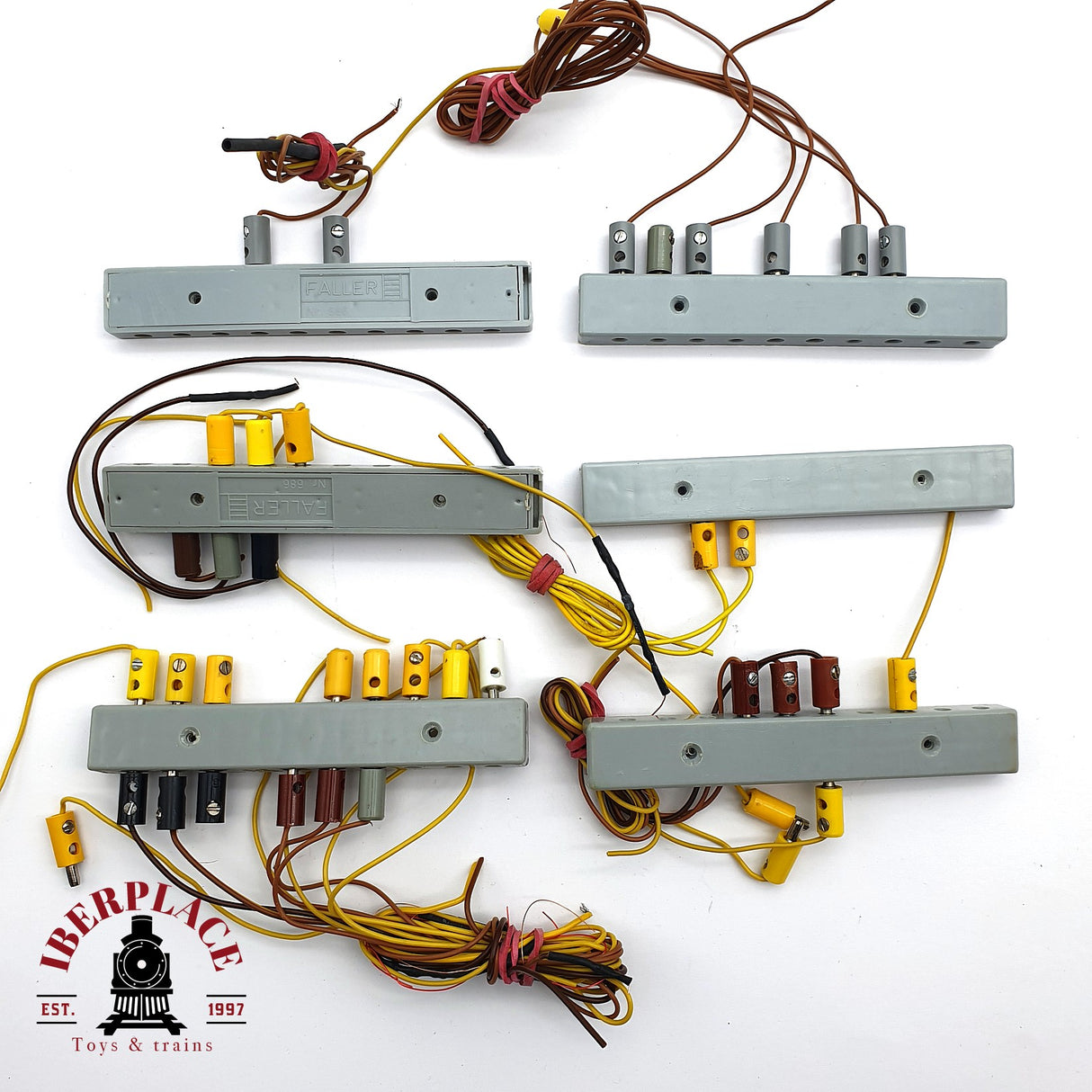 ♻️ 2da mano - Faller 6x Placas de distribución H0 escala 1:87 EH010
