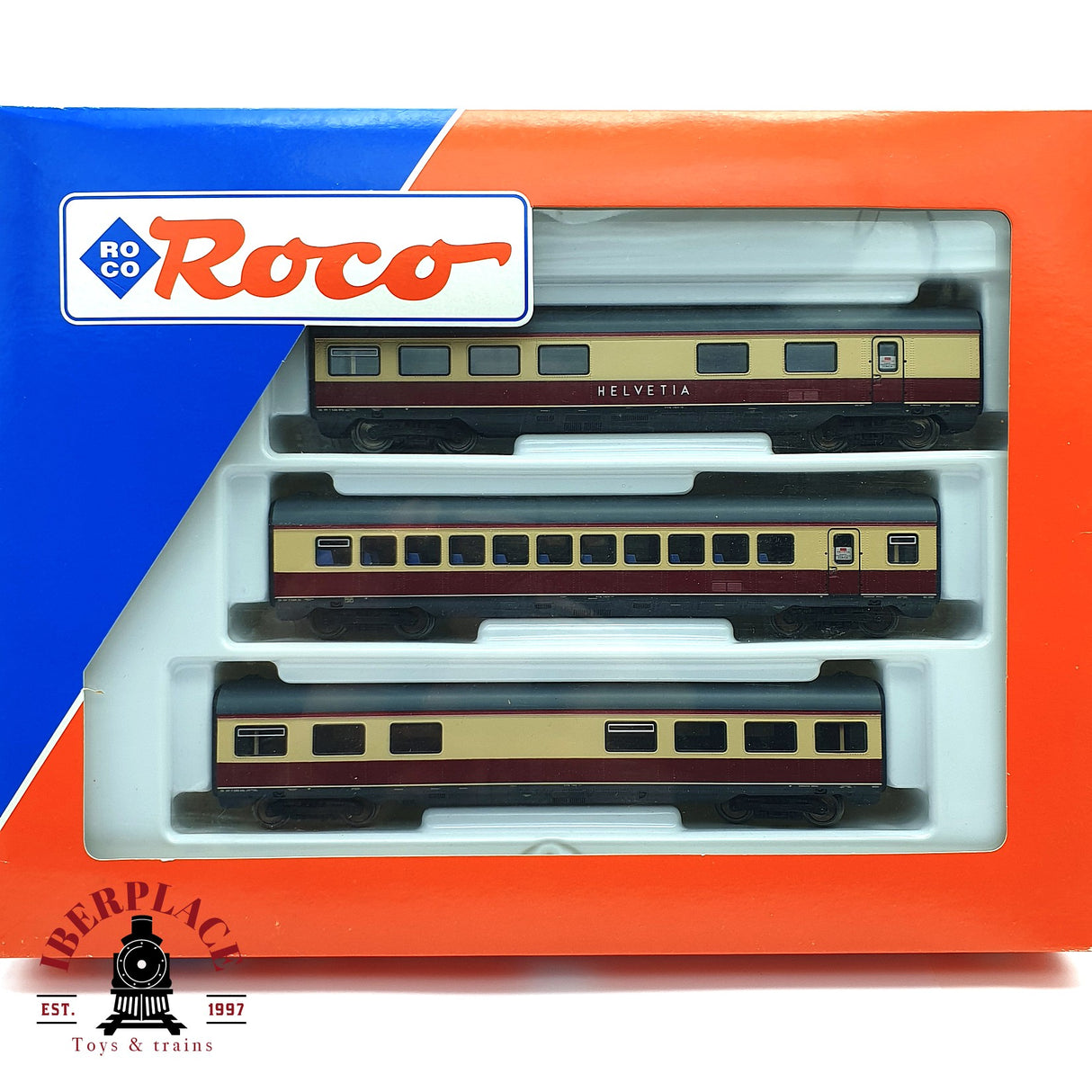 ♻️ 2da mano - AC Roco 43903 vagones complementarios TEE DB H0 escala 1:87 EH010