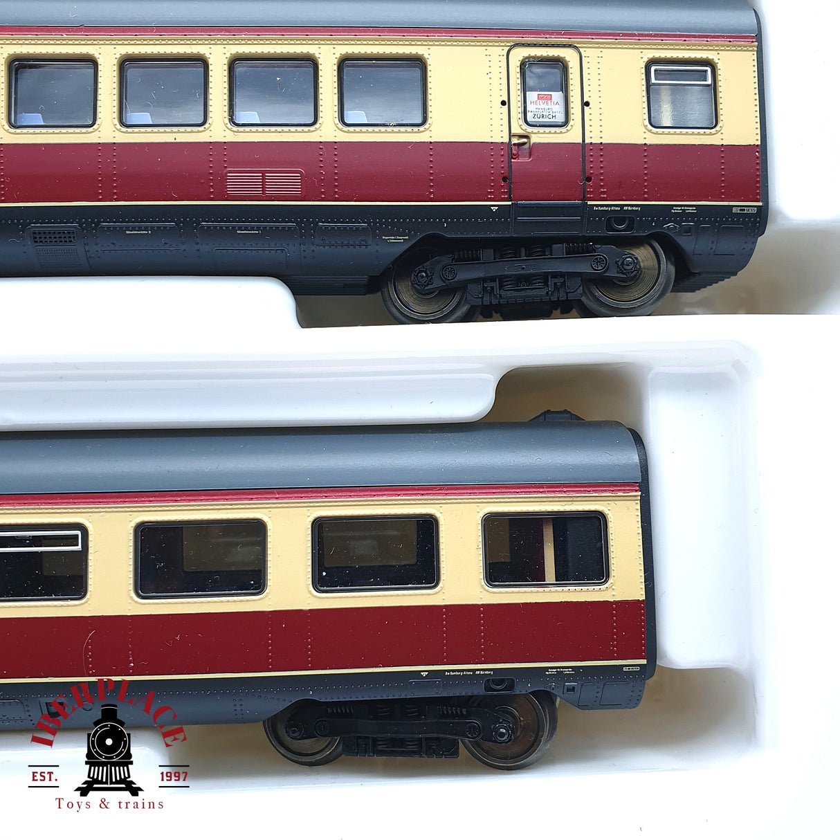 ♻️ 2da mano - AC Roco 43903 vagones complementarios TEE DB H0 escala 1:87 EH010