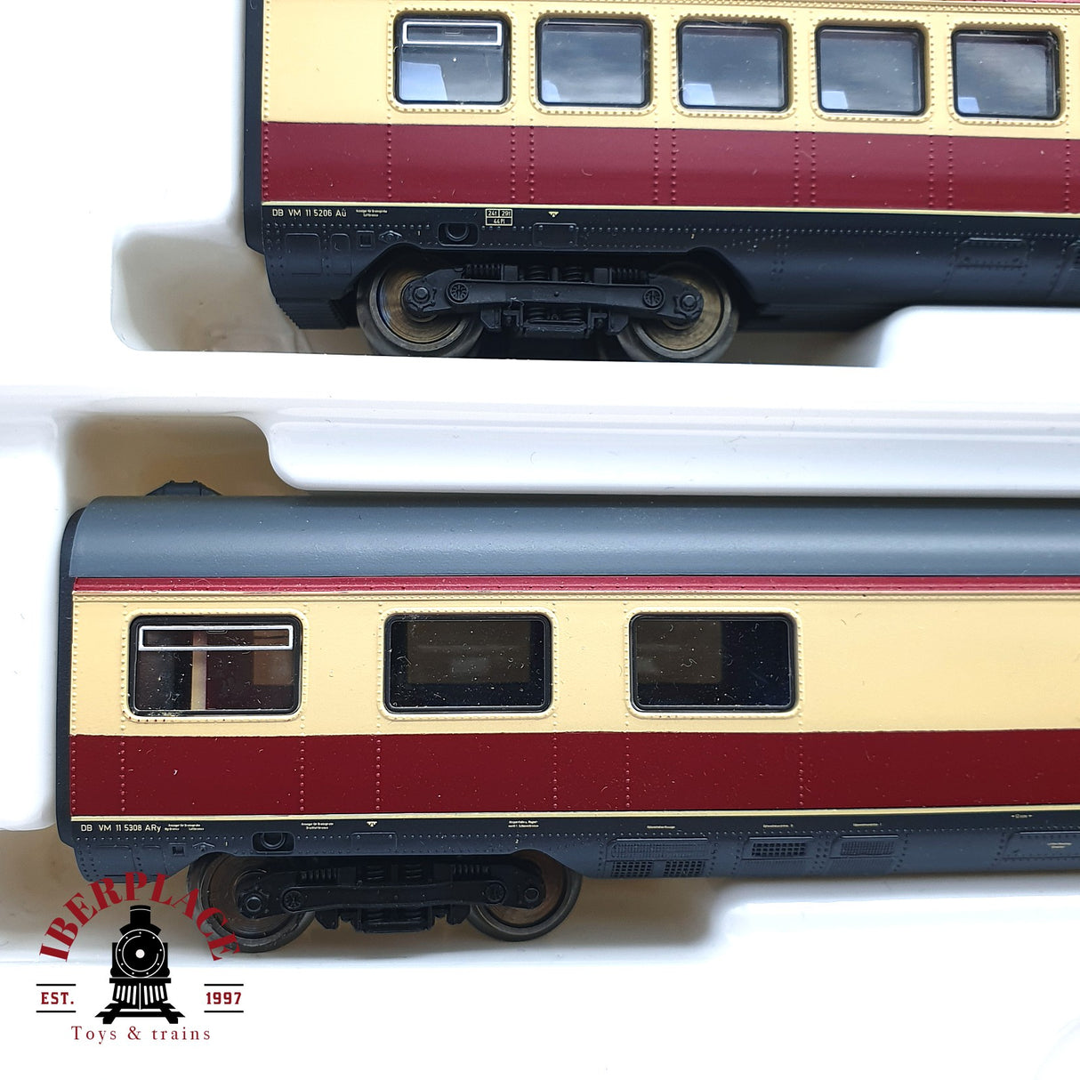 ♻️ 2da mano - AC Roco 43903 vagones complementarios TEE DB H0 escala 1:87 EH010