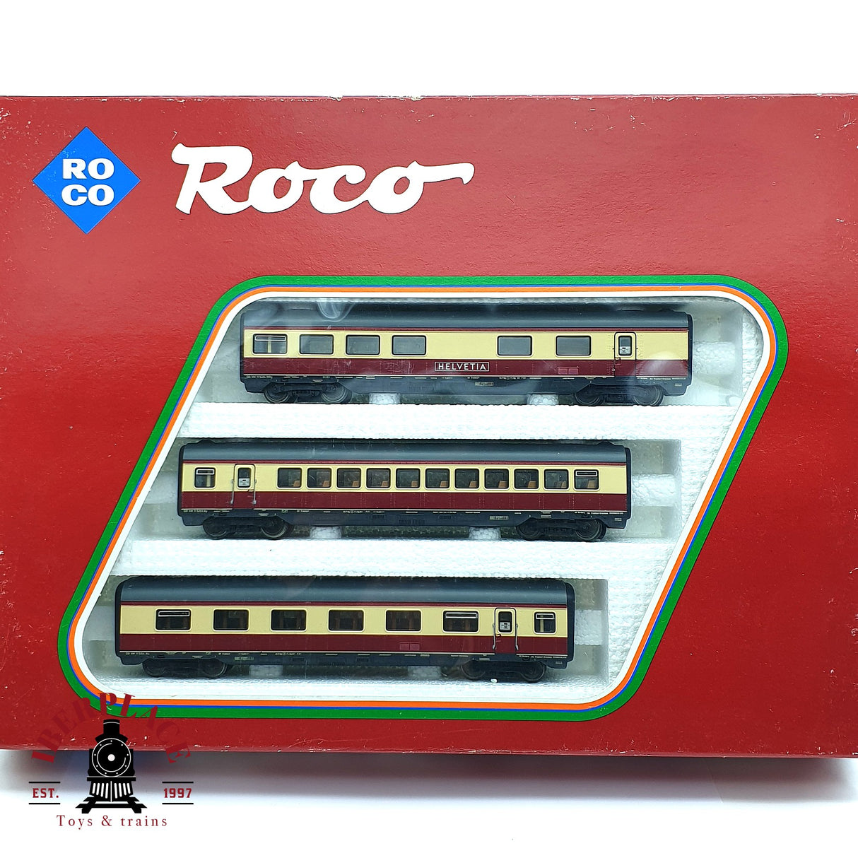 ♻️ 2da mano - AC Roco 14070A vagones complementarios TEE DB H0 escala 1:87 EH010