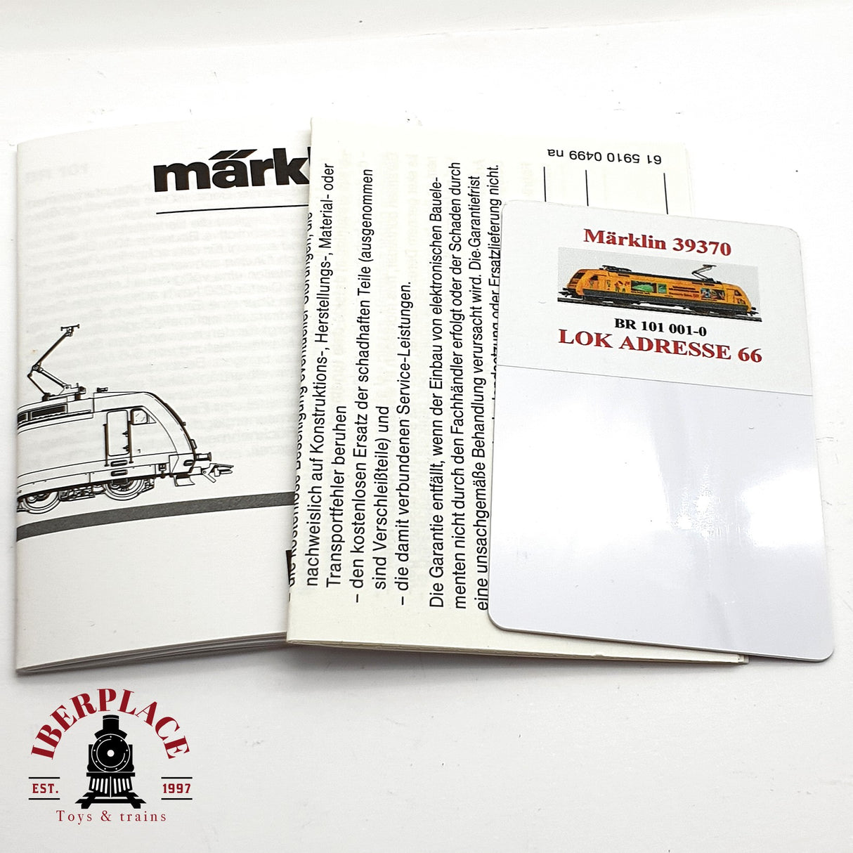 ♻️ 2da mano - Märklin 39370 Digital Locomotora BR 101 DB Fussball-land H0 escala 1:87 EH010