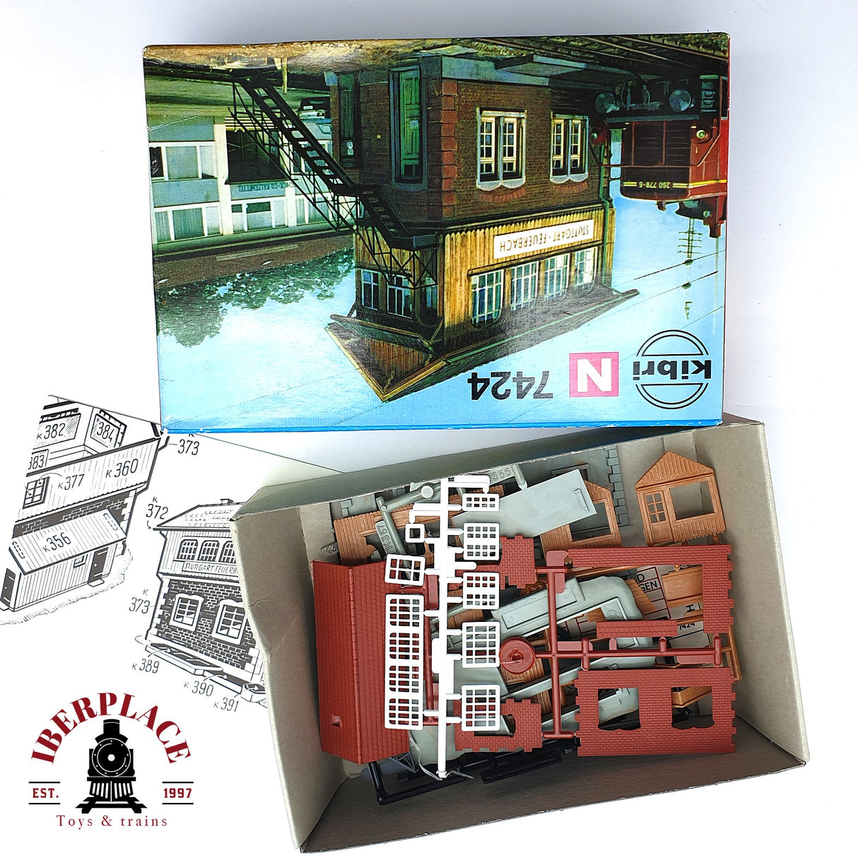 ♻️ 2da mano - Kibri B7424 caja de señales Stuttgart Feuerbach N escala 1:160 EH09