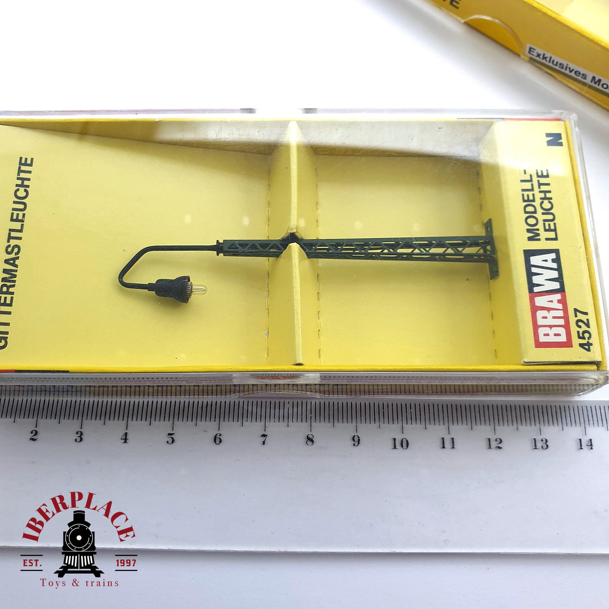 ♻️ 2da mano - Brawa 3x Luminaria de mástil en celosía N escala 1:160 EH09