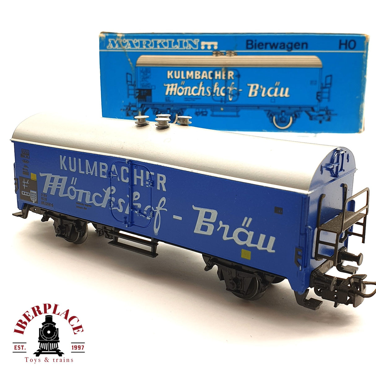 ♻️ 2da mano - Märklin 4660 vagón cervecero Kulmbacher DB H0 escala 1:87 EH09