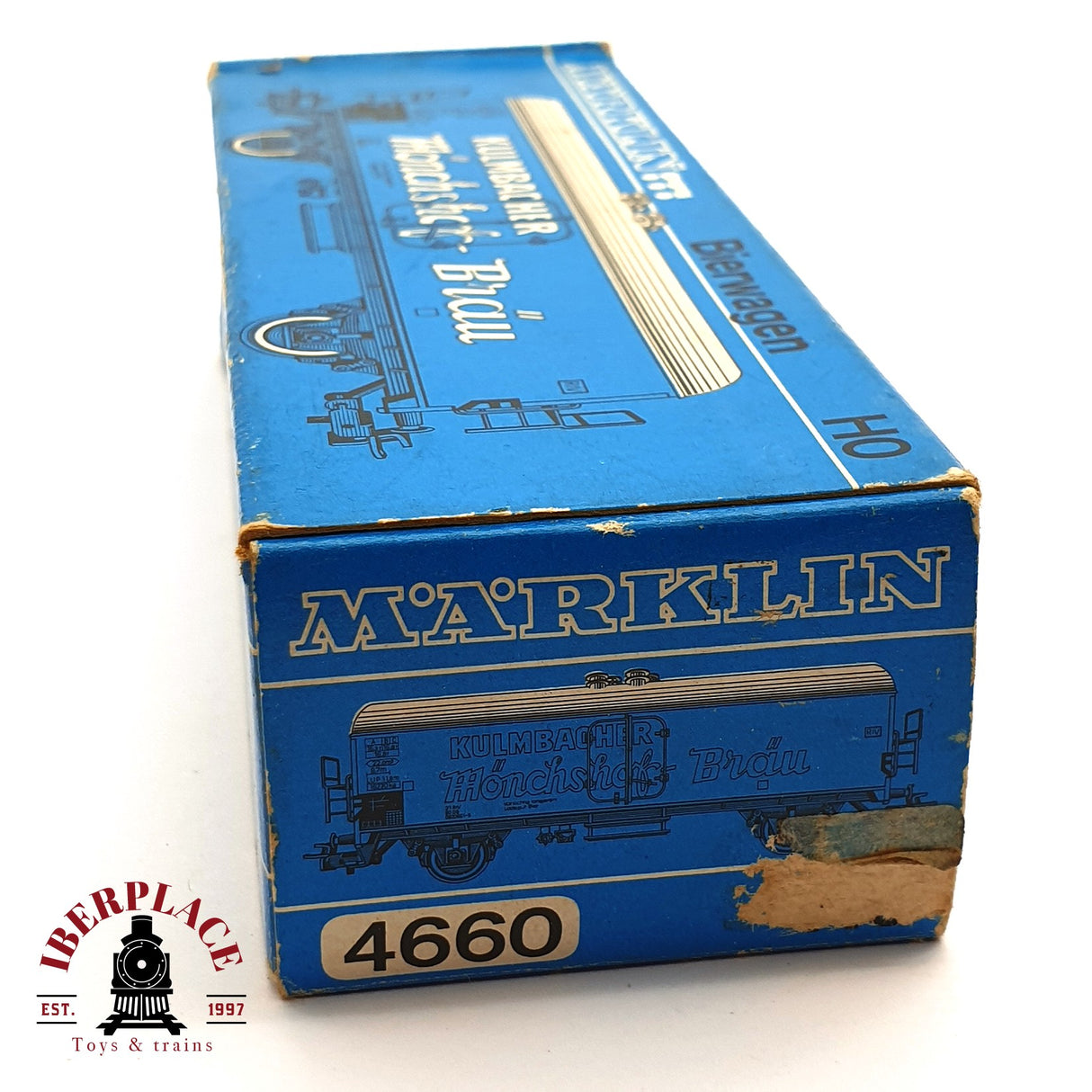 ♻️ 2da mano - Märklin 4660 vagón cervecero Kulmbacher DB H0 escala 1:87 EH09