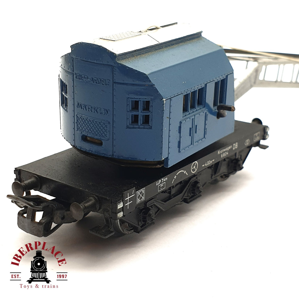 ♻️ 2da mano - Märklin 4611 vagón grúa con gancho DB H0 escala 1:87 EH09