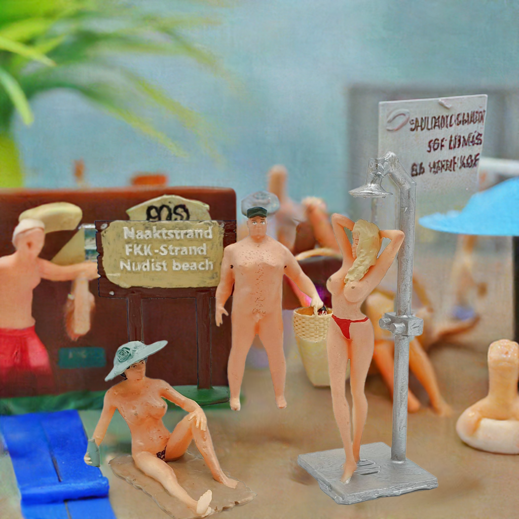 G escala 1:22,5 figuras Iberplace 40012 Personas en la playa Set modelismo