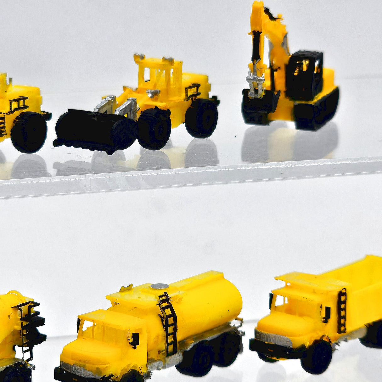 Set de 6 Vehículos de Construcción – Pintados a Mano – Escala Z 1:220