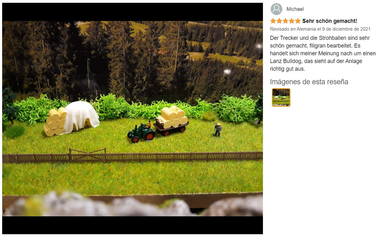 🧨 Liquidación – Z 1:220 escala figuras Iberplace 10004 Tractor rollos de heno