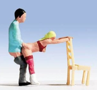 Set de Figuras en Miniatura – 7 Piezas H0 (1:87) – Modelismo de Alta Calidad