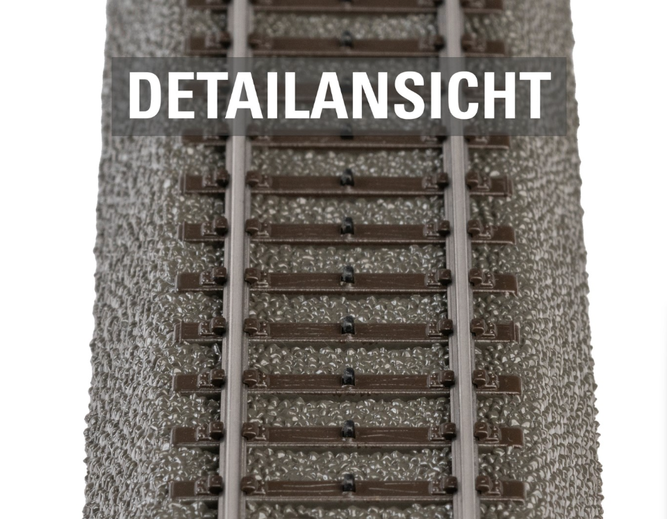 Märklin 24671 Desvío curvo izquierdo – Radio 360 mm – Vía C H0 con palanca manual