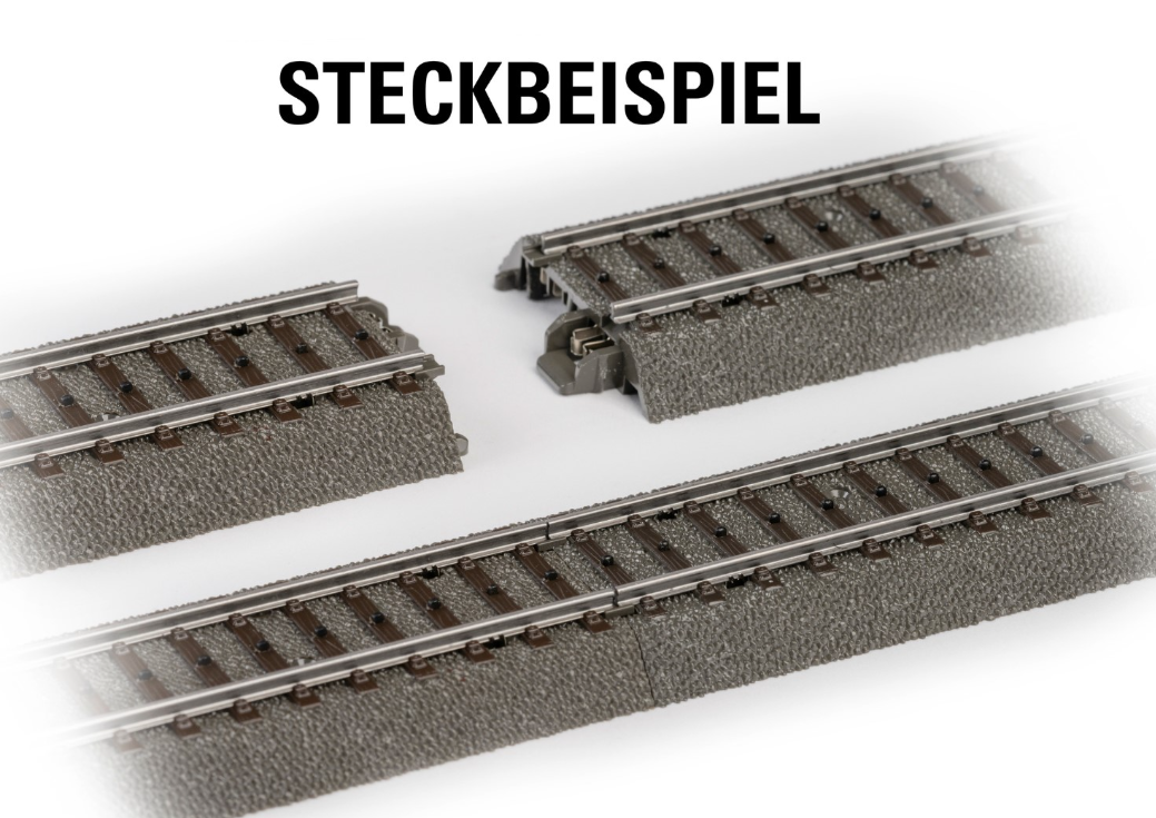 Märklin 24671 Desvío curvo izquierdo – Radio 360 mm – Vía C H0 con palanca manual