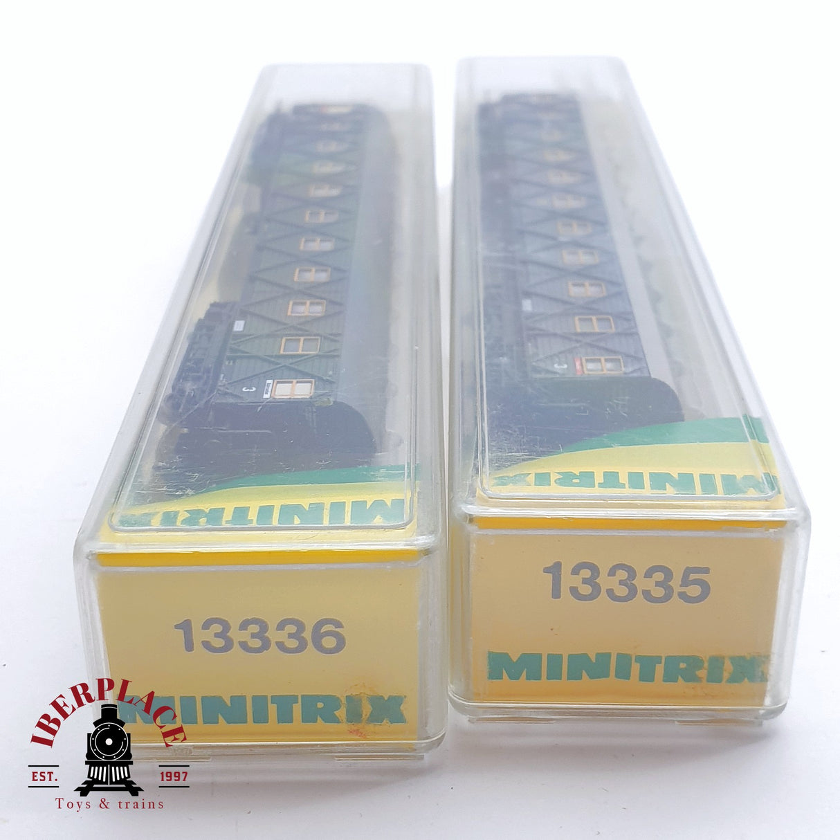 ♻️ 2 mano - Minitrix 2x vagones pasajeros DR clase 3 N escala 1:160 TEN06