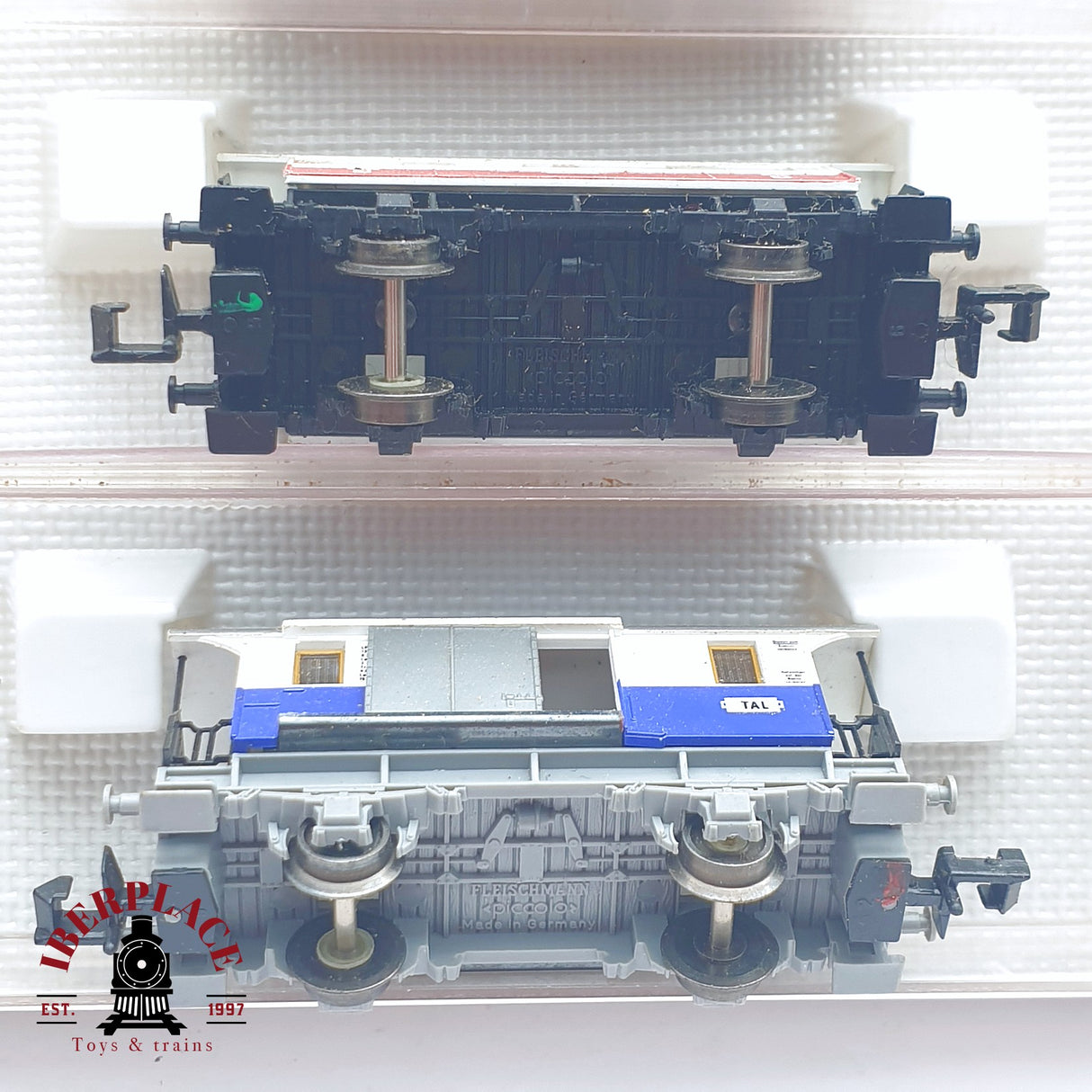 ♻️ 2 mano - Fleischmann 4x vagones pasajeros PZB 056 clase 2 N escala 1:160 TEN06