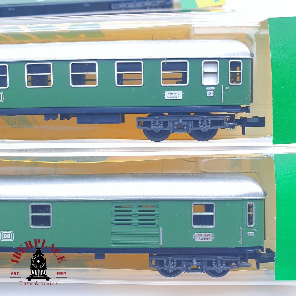 ♻️ 2 mano - Minitrix 5x vagones pasajero y equipaje clase 1-2 N escala 1:160 TEN06