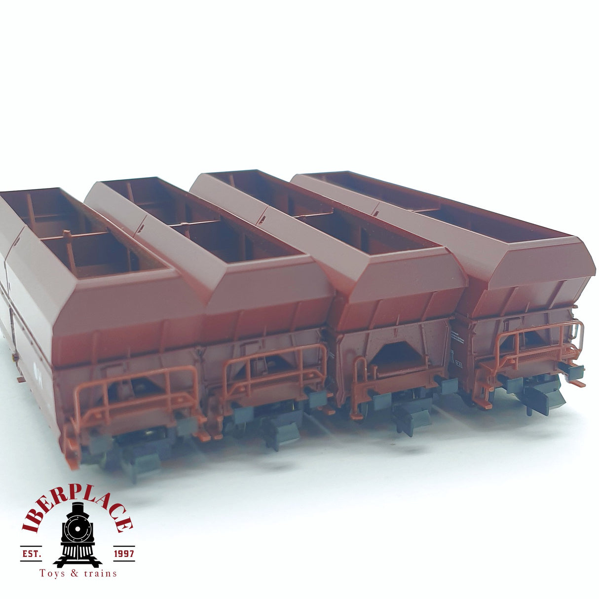 ♻️ 2 mano - Fleischmann 4x 852320 vagones tolva H DB N escala 1:160 TEN06