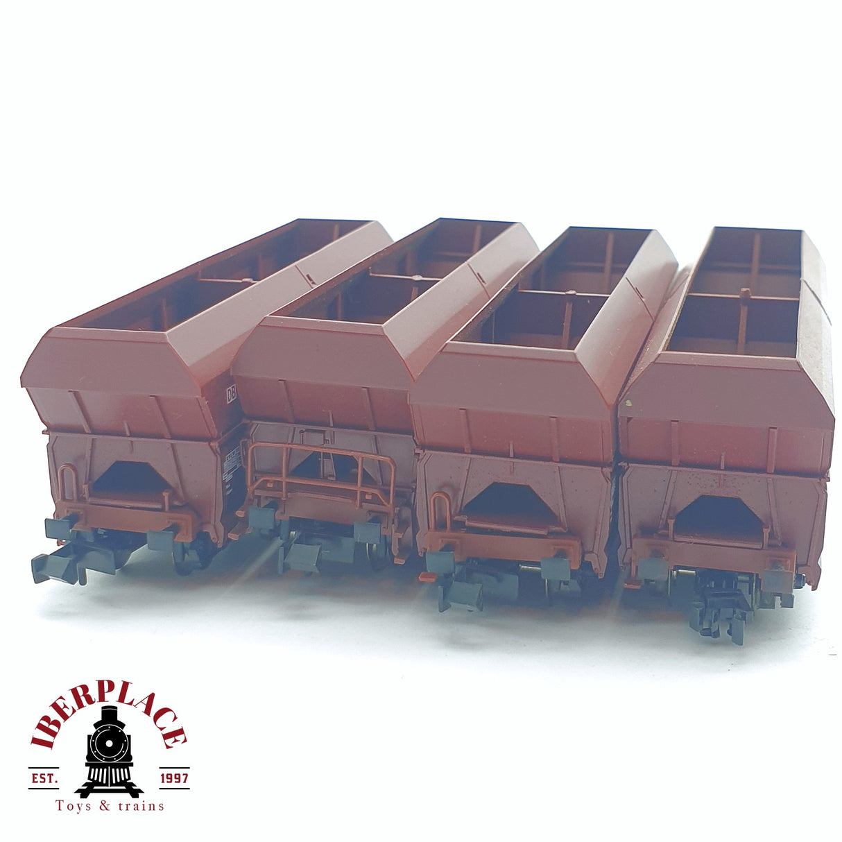 ♻️ 2 mano - Fleischmann 4x 852320 vagones tolva H DB N escala 1:160 TEN06