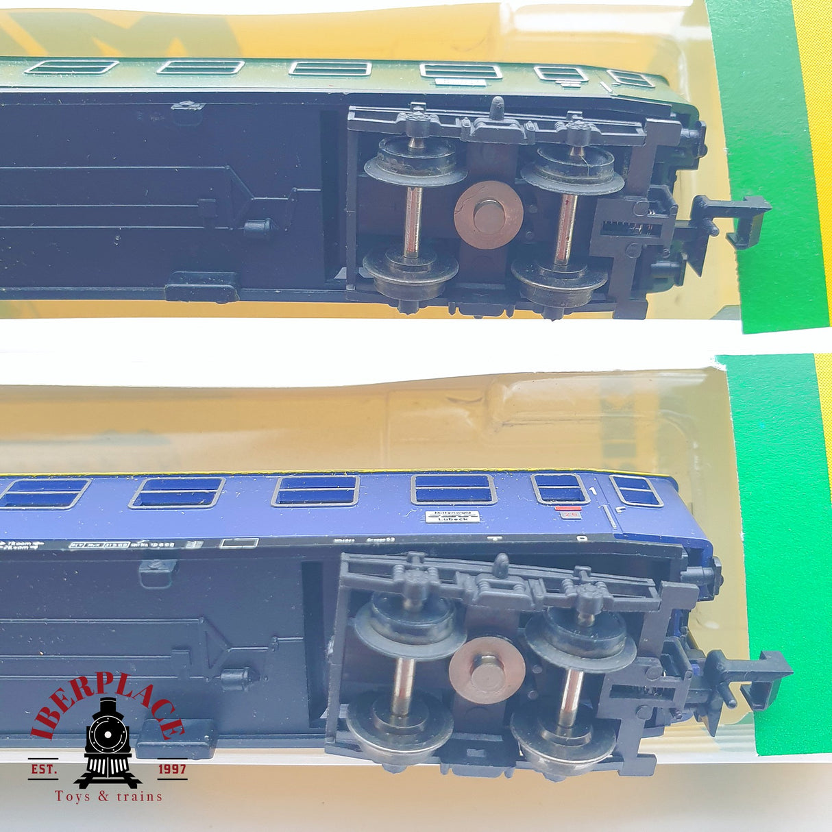 ♻️ 2 mano - Minitrix 5x vagones pasajero y equipaje clase 1-2 N escala 1:160 TEN06